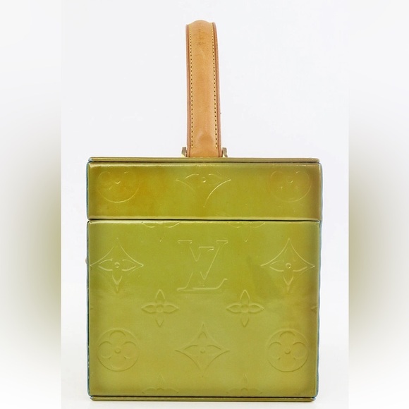 Louis Vuitton Olive Green Mini Box Bag with Gold Accents - Picture 5 of 14